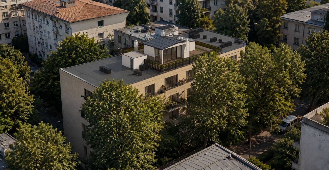 Pièce de vie à l'aplomb de l'appartement — Neuilly-sur-Seine